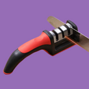 Afilador De Cuchillos Ergonómico Acero Inoxidable 3 Etapas